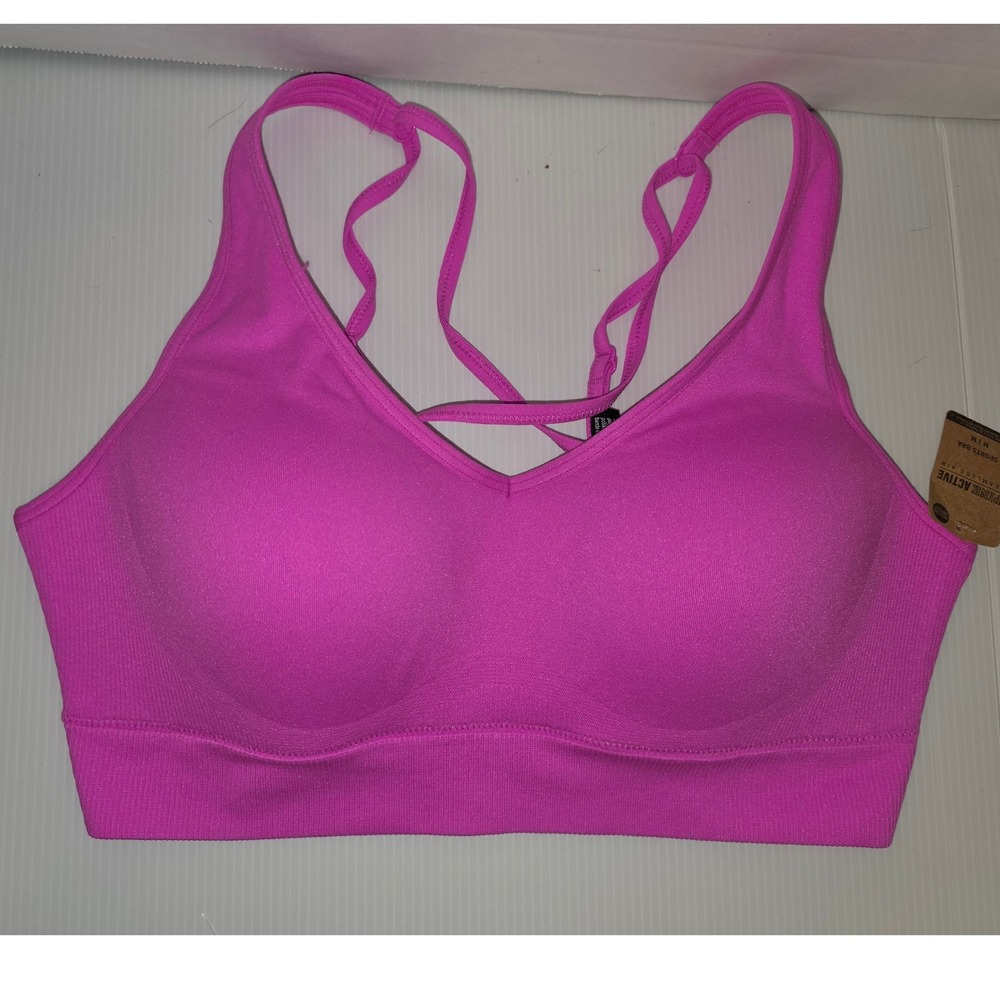 Pink Active Seamless Air Sports Bra Size M Pink NWT 26706446